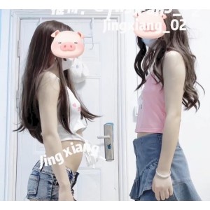 抖音风的青春网红小简和静爷的双剑合璧